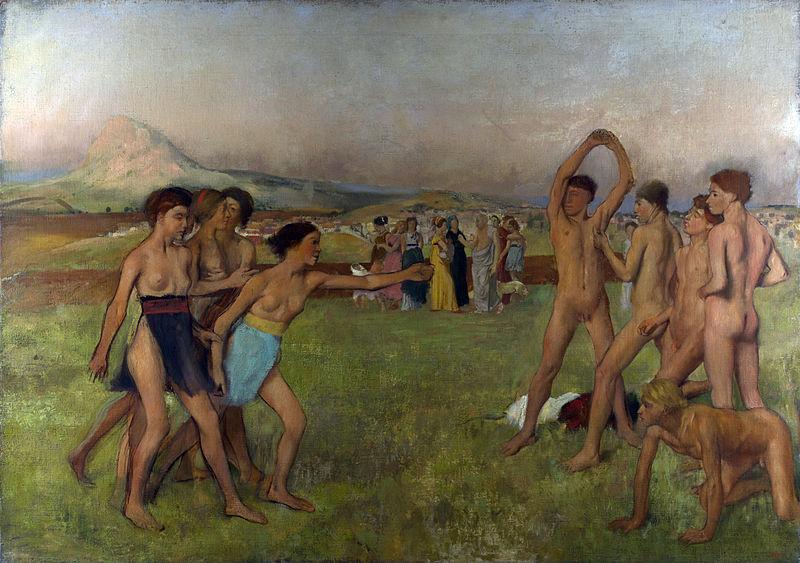 Edgar Degas Young Spartans exercising